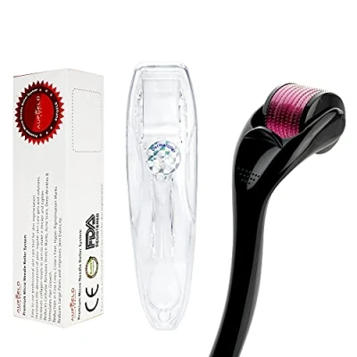 Imagen de Aufgeld AG540 Titanium Microneedle 1.0mm Derma Roller Skin Care for Face Facial Wrinkles Hair Loss Stretch Marks Regrowth Micro Needles Professional Microneedling Needling