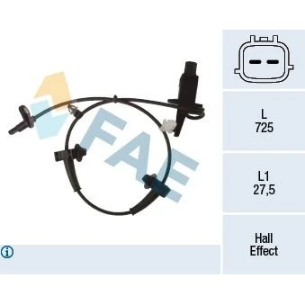 Imagen de Sensor, revoluciones de rueda FAE 78487