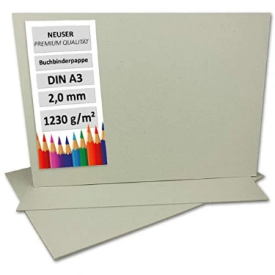 Imagen de Libro Binder cartón DIN A3, grosor de 2 mm, gramaje: 1230 g/m² Formato: 42,0 x 29,7 cm