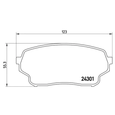 Imagen de BREMBO P 79 019 Juego de pastillas freno excl. contacto avisador desgaste sin accesorios SUZUKI: Grand Vitara 1 SUV