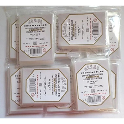Imagen de docsmagic.de 500 Premium Board Card Game Sleeves Clear 63,5 x 88 10 Packs Standard 66 91