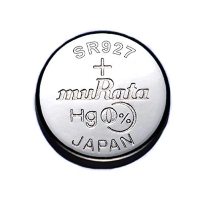 Imagen de 1 pila de reloj Murata 395/399 SR927/W/SW AG7 SR57 óxido plata 0% mercurio.