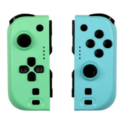 Imagen de Konix Par de mandos Joypads para Nintendo Switch, Switch Lite y OLED Autonomía 8 h Función vibración Verde azul