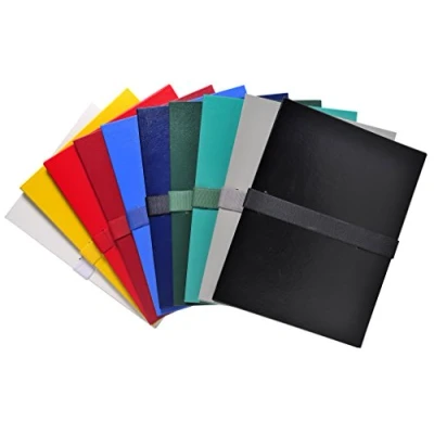 Imagen de Exacompta 2640e Carpeta Balacron con correa de Velcro (24 x 32 cm), colores surtidos