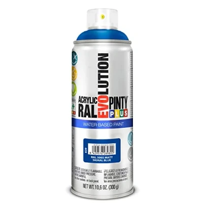 Imagen de PINTY PLUS Pintura en spray EVOLUTION WATER BASED 520cc RAL 5005 Matt signal Blue