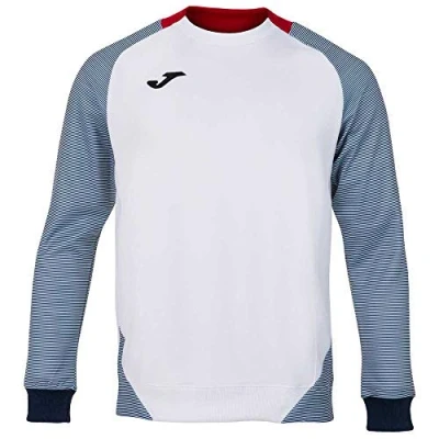 Imagen de Joma Essential II Sudaderas, Hombre, Blanco Marino Rojo, 5XS