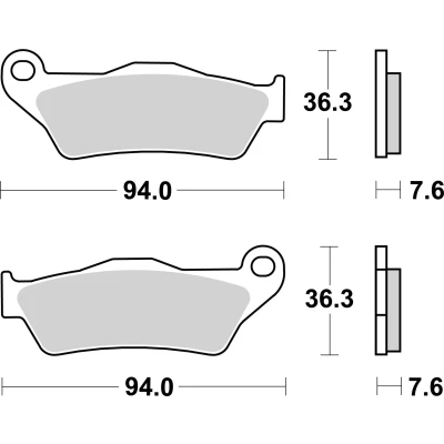 Imagen de BREMBO 07BB04CC Juego de pastillas freno cerámica
