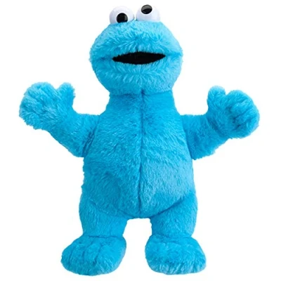 Imagen de Sesame Street 467193 Cookie Monster Peluche Grande con Licencia Oficial, Multicolor, 30 cm