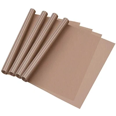 Imagen de XNJIHWA 4Pcs Teflón de Lámina Hornear Papel Horno Reutilizable para la parrilla poder asar hornear,40 x 30cm