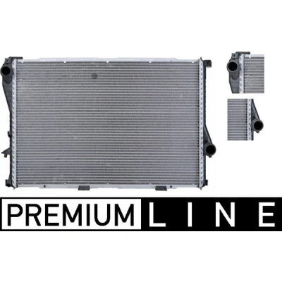Imagen de MAHLE ORIGINAL CR 298 000P Radiador, refrigeración del motor 650 438 42 Aletas soldadas BMW: 5 Berlina, 7, Touring