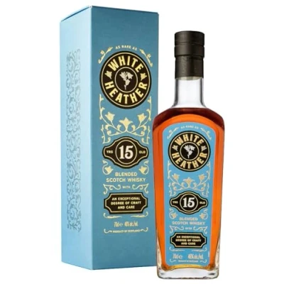 Imagen de White Heather 15 Years Old Blended Scotch Whisky 46% Vol. 0,7l in Giftbox