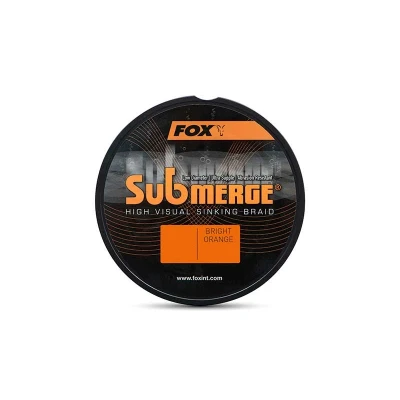 Imagen de Fox SUBMERGE® High Visual Sinking trenzado Bright Orange 25lbs (11.3kg) 0.16mm Ø X300M Hilo