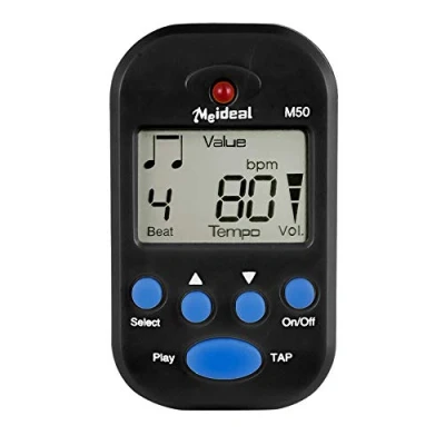 Imagen de PIQIUQIU Mini Metrónomo portátil Digital M50 Multifuncional Beat Tempo para Piano, violín, Guitarra, batería