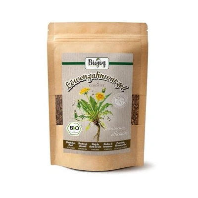 Imagen de Biojoy Raíces de diente león Ecológico (250 g), secadas y tostadas, ideales para Infusión (Taraxacum officinale)