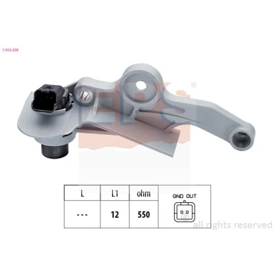 Imagen de EPS 1.953.299 Sensor de Cigueñal Made in Italy OE Equivalent PEUGEOT: 206 Hatchback, 307 SW, 306 CITROËN: Saxo C3 I Hatchback