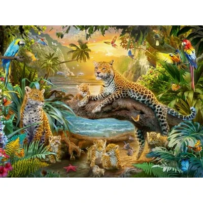 Imagen de Ravensburger 12000738 Leopardos en la selva puzzle 1500 piezas adultos y niños a patir de 14 años, animales