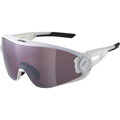 Imagen de ALPINA 5W1NG Q+CM Gafas Deportivas, Unisex Adultos, White Matt, One Size