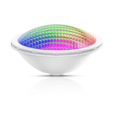 Imagen de LyLmLe Lámpara LED Piscina PAR56, 20W Foco RGB Cambio Multicolor, Sumergible Iluminación Empotrable, Ángulo de 140 , IP68 Impermeable, Interruptor On/Off, 12V AC