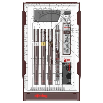 Imagen de rOtring Isograph College Set 3 0.25 0.35 0.5mm