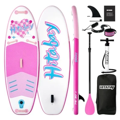 Imagen de Tabla Paddle Surf Hinchable para Niños, Accesorios Completos Sup 75kg/80kg Board, Multicolor Niños de Stand Up Paddling Board