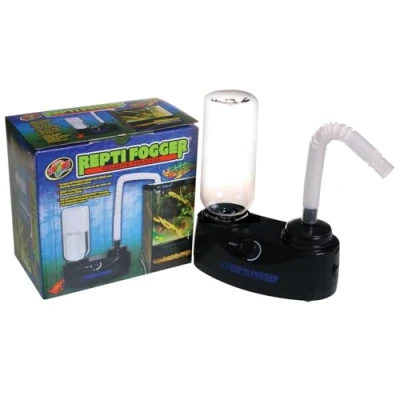 Imagen de Zoo Med Repti Frogger Humidificador para Terrarios, Ultrasónico Compacto, Regulación de Niebla, Depósito 1 L, Listo Usar
