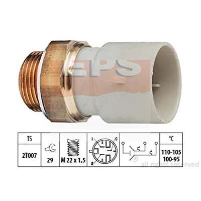 Imagen de EPS 1.850.689 Interruptor de temperatura, ventilador del radiador M22x1,5 Made in Italy OE Equivalent OPEL: Astra F CC, Berlina
