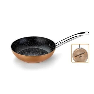 Imagen de MONIX Cooper Sartén 28 cm de Aluminio Forjado con Antiadherente partículas Titanio, aptas para Todo Tipo cocinas, Incluso inducción, Color Cobre, 5.3 tons, Marrón