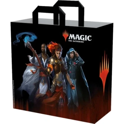 Imagen de Konix Magic The Gathering Bolso tote 40 x 45 20 cm Material reciclado Diseño Planeswalkers Negro