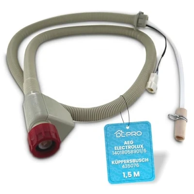 Imagen de DL pro Manguera de entrada agua 1,5m para lavavajillas y lavaplatos AEG Electrolux Juno 14018058901/6 140180589016 14018058901 Aquastop