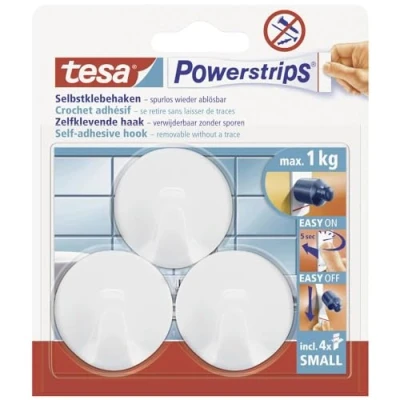 Imagen de tesa Powerstrips Hooks Small ROUND