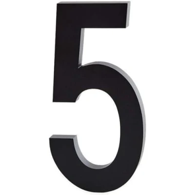 Imagen de Design Letters 302030000 Números de casa (aluminio, 0 9), color negro