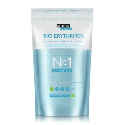 Imagen de BeKeto No1 Keto Eritritritol natural Eritritol 500 g, edulcorante en polvo reemplazo de azúcar, alternativa azúcar bajo calorías