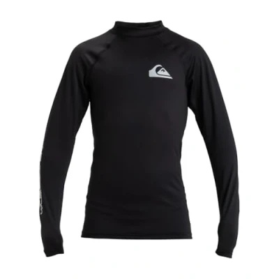 Imagen de Quiksilver Everyday LS Camiseta de lycra/neopreno para niños, Talla: 16a, Black
