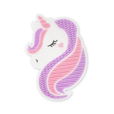 Imagen de Legami Alfombrilla para limpiar brochas de maquillaje Brush it Off! almohadilla maquillaje, silicona cosméticos con ventosa, tema unicornio