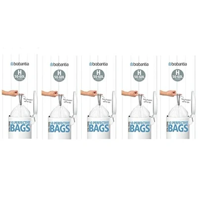 Imagen de 5 x Brabantia 10 unidades Extra fuerte ajuste perfecto H tamaño 50 60L residuos basura