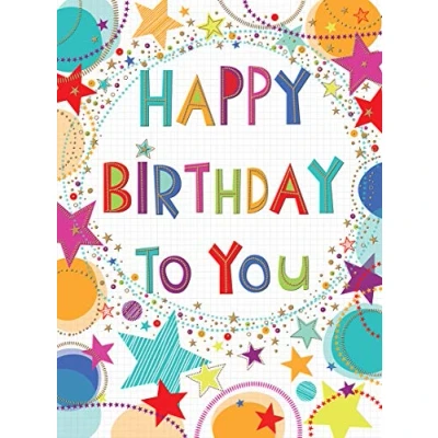 Imagen de Piccadilly Greetings Moderna tarjeta de cumpleaños grande 30,5 x 22,8 cm