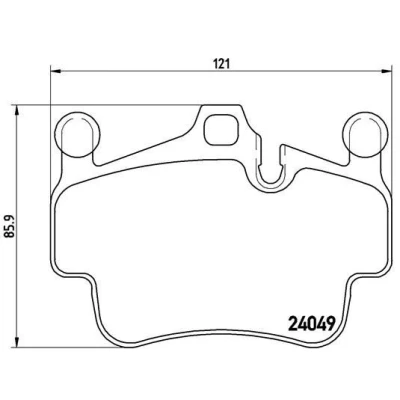Imagen de BREMBO P 65 015 Juego de pastillas freno preparado para indicador desgaste con pesos equilibrio, sin accesorios PORSCHE: Boxster, Cayman