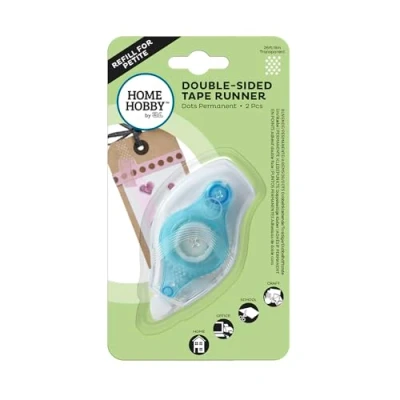 Imagen de HomeHobby by 3L Petite Double Sided Tape Runner, Refillable, Permanent Dots, 26Ft/8m