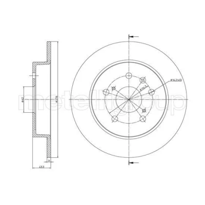 Imagen de Disco de freno METELLI 23 1398C