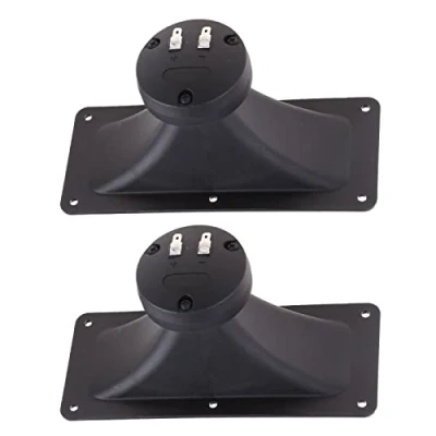 Imagen de Gereiny Altavoz de Tweeter, zumbador piezoeléctrico, Audio Rectangular Agudos cerámica, Accesorios Tweeter bocina dispersión Amplia, Negro