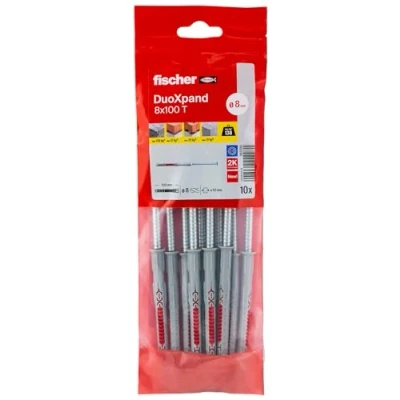 Imagen de fischer 562200 DuoXpand, Rojo, 8 x 100