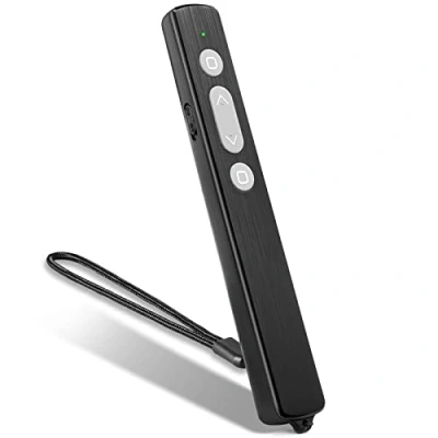 Imagen de Kinizuxi Pasador Diapositivas Mando Ordenador Powerpoint, 2,4GHz Presentador Inalambrico Presentaciones USB Distancia Puntero Powerpoint Remote Presenter para Computadora PPT Windows Mac