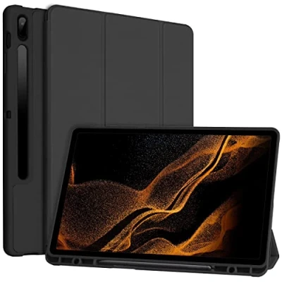Imagen de Funda para Samsung Galaxy Tab S8+/S7 FE/S7+ 12.4&quot;,Funda Protectora S8+ 2022/S7 FE 2021/Tab S7 Plus 2020 de 12.4&quot;, con Soporte el Lápiz y Múltiples ángulos Visión (Negro)