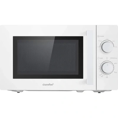 Imagen de Comfee CMSN Microondas (20 wh, con 5 niveles de potencia, iluminación interior, fácil descongelación, plato giratorio 360, dos reguladores, 20 L, 700 W), color blanco