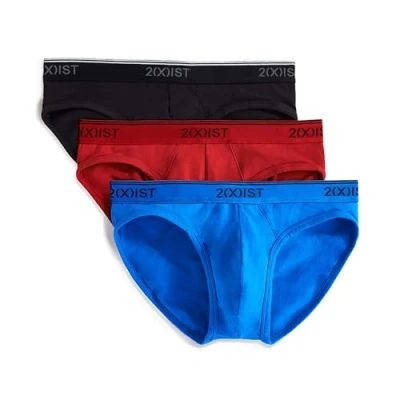 Imagen de 2 (X) ist algodón elástico 3 Pack no show breve Rojo
