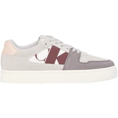 Imagen de Calvin Klein Jeans Classic Cupsole NBS Mix YW0YW01612, Zapatillas Deportivas Mujer, Gris (Oyster Mushroom/Stormfront), 36 EU
