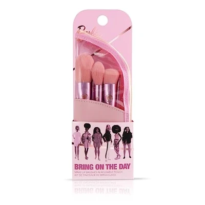 Imagen de Barbie brochas de maquillaje en bolsa viaje, 5 maquillaje, soporte viaje