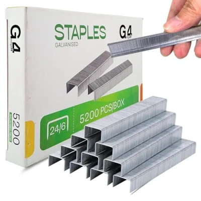 Imagen de Grapas estándar de calidad 6 mm, 5000 x 24/6, n.º 16, capacidad para 25 hojas