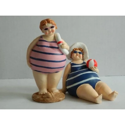 Imagen de Quay Traders Seasde Gorda Plumón para mujer en traje de baño Náutico playa regalo divertido