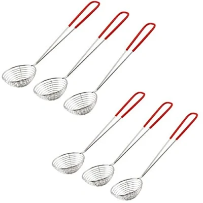 Imagen de nuluxi Malla Fina Colador de Olla Caliente Juego Tamiz Acero Inoxidable Accesorios para Fondue Herramientas Cocina Filtro Aceite